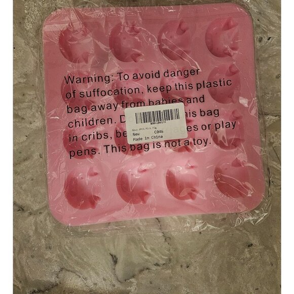 4 Packs 16 Cavity Piglet Candy Molds for Jelly, Fondant, Candy, Resin, Keto Bomb - Picture 3 of 3